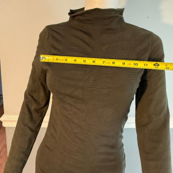 Love Always by FCT Olive Green Long Sleeve Bodycon Sweater Dress XL - Picture 5 of 7